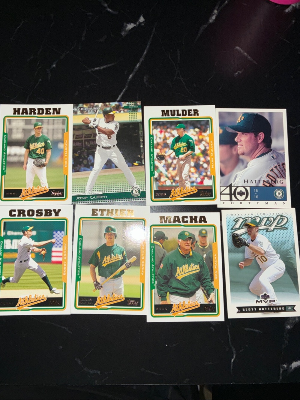 Oakland Athletics Baseball Card Lot - 8 cards- 2005